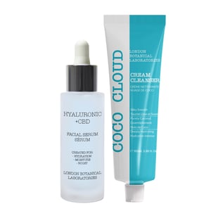 Coco Cloud Cream Cleanser 100ml + Hyaluronzuur + CBD Hydratatieversterker Serum 30ml