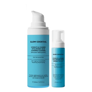Hydrate & Reinigen Hyaluronzuur Schuimende Reinigingsgel 200ml + Hydrate & Verstevig Hyaluronzuur Serum 30ml