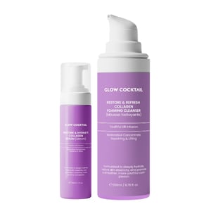 Herstel & Hydrateer Collageen Serum 30ml + Herstel & Verfris Collageen Schuimende Reinigingsgel 200ml
