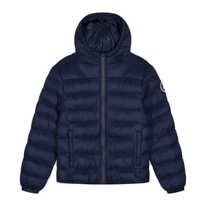 Kinderen Pufferjas Meisjes en Jongens Marineblauw Hooded Warme Gevoerde Jas