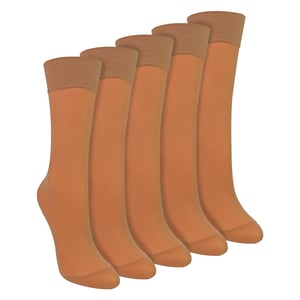 5 Pack Dames Enkelsokken 15 Denier Lichtgewicht Doorzichtige Sokken