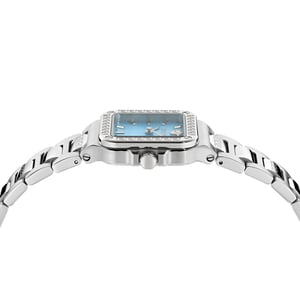 Versace Greca Edge Dames Horloge Zilverkleurig VE5G00726