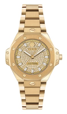 Philipp Plein Plein Royal Prestige Dames Horloge Goudkleurig PW4FA0525