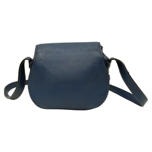 Chloé Marcie kleine crossbodytas in blauw leer