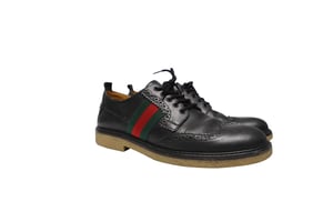 Gucci Kinderen Darby Brogues in Zwart Leer