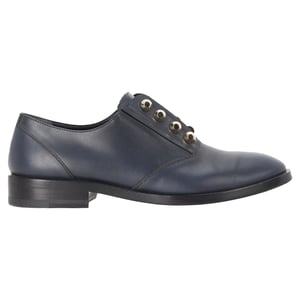 Balenciaga Derby-schoenen met studs in marineblauw leer