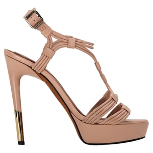 Givenchy T-band platform sandalen in beige leer
