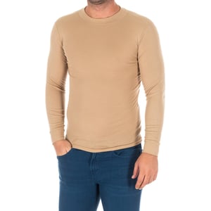 Heren Langsleeve T-shirt met Halve Hals 1625-H