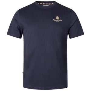 Aquascutum Active T-shirt Met Klein Logo, Marineblauw