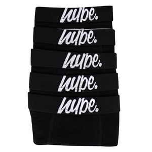 5-Pack Jongens Katoenen Boxer Shorts Zwarte Rekbare Ondergoed