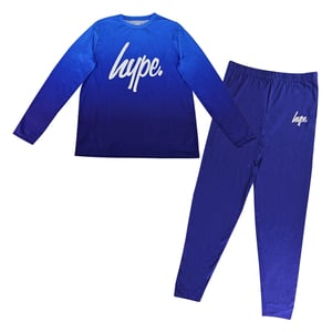 Jongens Ombre Lange Mouw Pyjama Set Blauw Kinder Nachtkleding