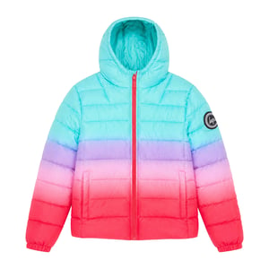 Meisjes Gewatteerde Jas Kinderen Roze Hooded Gequilt Warme Winterjas