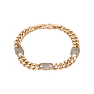 Luxenter Armband met 18-karaats geelgouden afwerking en schitterende zirkonia - Huka