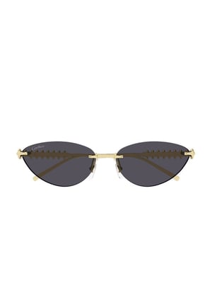 Cartier Zonnebril Grijs/Goud