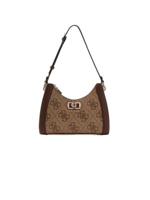 Guess Schoudertas Latte Logo/Bruin
