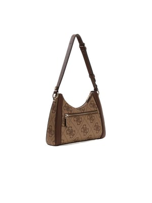 Guess Schoudertas Latte Logo/Bruin