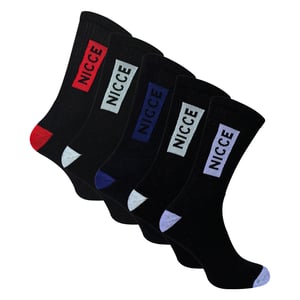 5-Pack Mannensport Kousen Crew Sokken Katoen Rijk Ademend Gevoerde Sokken