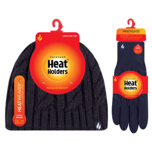 Dames Thermo Muts en Handschoenen Set met Fleecevoering voor de Winter