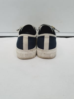 Dior Walk 'n' Dior Sneakers in Marineblauwe Katoen