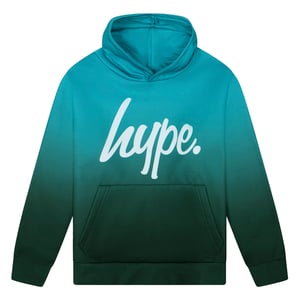 Teal Ombre Jongens Hoodie Zachte Casual Kinderen Sweatshirt Comfortabele Pasvorm