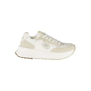 Blauer Witte Polyurethaan Dames Sneaker