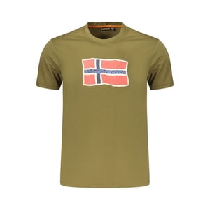 Napapijri Verde Katoenen T-Shirt voor Mannen