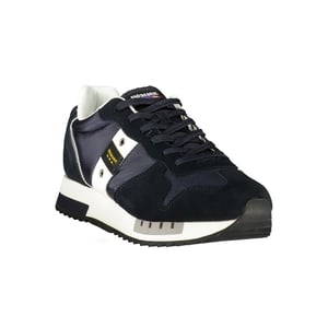 Blauer Blauw Polyurethaan Heren Sneaker
