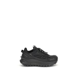 Moncler Zwarte Kalfslederen Bos Taurus Atletische Sneakers