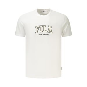 Fila Witte Katoenen T-Shirt voor Mannen