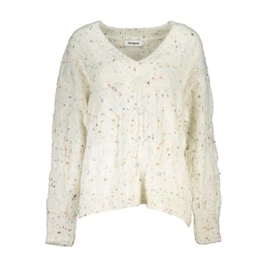 Desigual Witte Acrylen Dames Trui