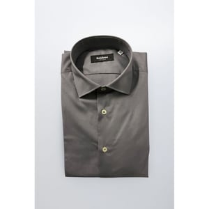 Baldinini Trend Grijze Katoenen Heren Shirt