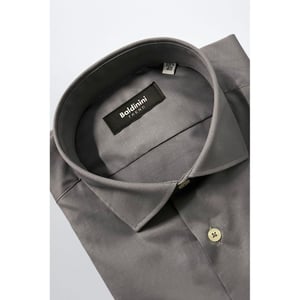Baldinini Trend Grijze Katoenen Heren Shirt