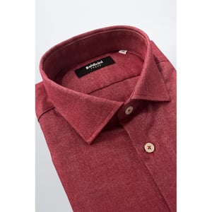 Baldinini Trend Rode Katoenen Heren Shirt