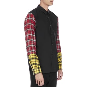 Comme Des Garçons Zwarte Katoenen Patroon Shirt