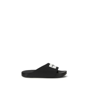 Givenchy Zwarte Rubber Slippers