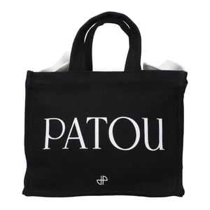 Patou Zwarte Katoenen Handtas