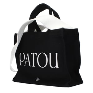 Patou Zwarte Katoenen Handtas
