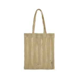 PINKO Beige Rieten Schoudertas