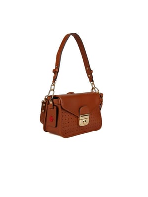 Longchamp Schoudertas Bruin