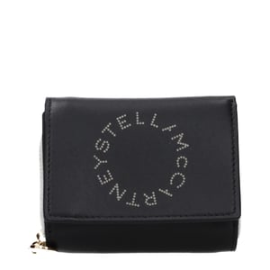 Stella McCartney Zwarte Leren Portemonnee