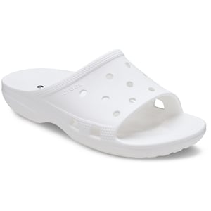 Crocs Classic Slide Thermoplastische Vrouwen Witte Slippers