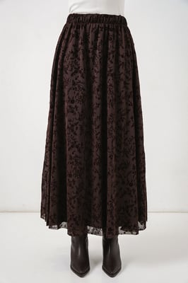 Bloemen Hoge Taille Maxi Rok