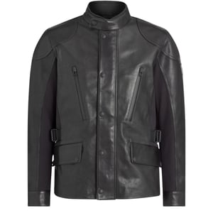 Belstaff Mailstrom Zwarte Leren Motorjas