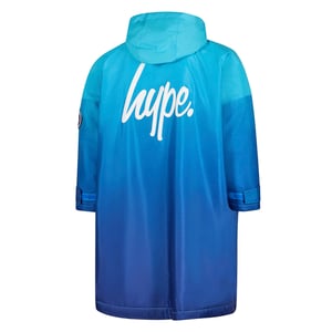 Blauw Vervagende Jongens Droge Robe Jack Warme Verander Zwem Buitenkleed