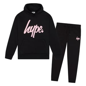 Meisjes Trainingspak Kinderen Zwarte Hoodie en Joggingbroek Casual Lounge Set