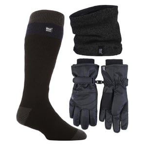 Heren Ski Set Nekwarmer Handschoenen & Thermische Skisokken Winterkleding