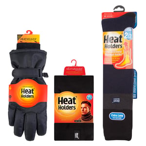 Heren Ski Set Nekwarmer Handschoenen & Thermische Ski Sokken Wintersportoutfit