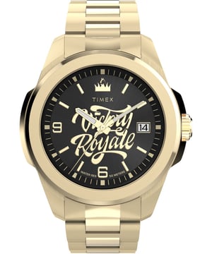 Timex X Fortnite Essex Heren Horloge Goudkleurig TW2Y47200