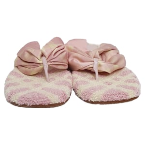 Burberry Geruite Geprinte Open Teen Ballerina's in Roze Katoen