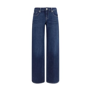 7FOR Blauwe Katoenen Rechttoe-Rechtaan Jeans